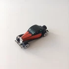 HOT WHEELS 1937 '37 BUGATTI BLACK  WALLS 1980 CLASSIC BLACK & ORANGE CAR - NICE