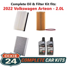 2022 Volkswagen Arteon 2.0L Complete Cabin, Air & Oil Filter Kit (0W-30)