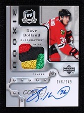 2006-07 Upper Deck The Cup Rookie 146/249 Dave Bolland #120 Patch Auto 0c3