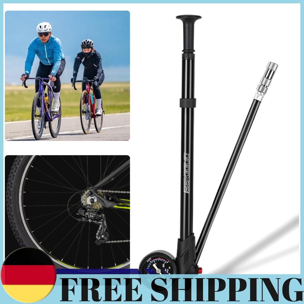Bomba de choque de aire para bicicleta de 300 PSI para bicicleta de montaña suspensión delantera/trasera