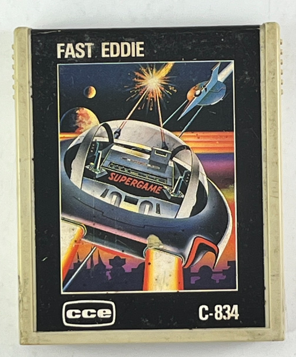 Fast Eddie C-834 CCE Game Video Cartridge Illustrated Atari 2600 Game TESTED
