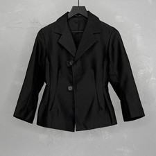 Y's Yohji Yamamoto 2008 Black Mohair  Silk Jacket Women's JP 2, Small