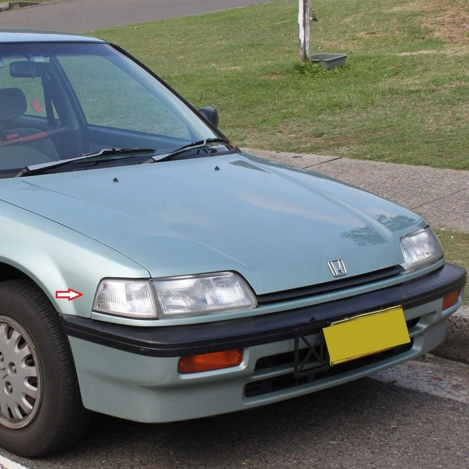 Par de luces de esquina transparentes para Honda Civic 1988-1989 DX LX sedán de 4 puertas solamente Foto 3 de 3