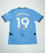 Ilkay Gundogan Signed Manchester City Shirt Autograph AFTAL COA – Treble Winner