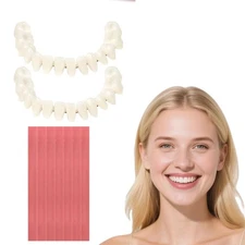 DIY Cosmetic Denture Kit with Gum Material – Full Set of Moldable Upper &