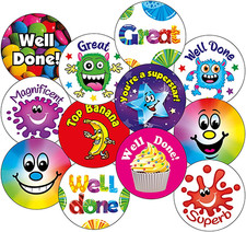 160 Mixed Scented Smelly Motivational Childrens Pupils School Teachers Reward St