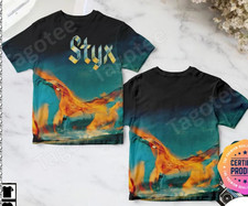 Styx Equinox Album Cover AOP 3D Polyester T Shirt Full Size S-5XL