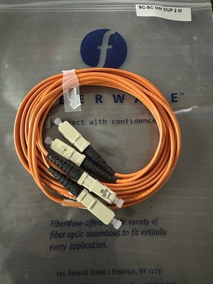 2M SC-SC MM Duplex 62.5/125 Fiber Patch Cable