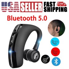 Bluetooth 5.0 Earpiece Noise Cancelling Headphone Driving Trucker In Ear Headset
