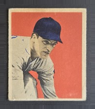 1949 Bowman #32 Eddie Yost - Rookie Card - Washington Senators - lower grade. rookie card picture