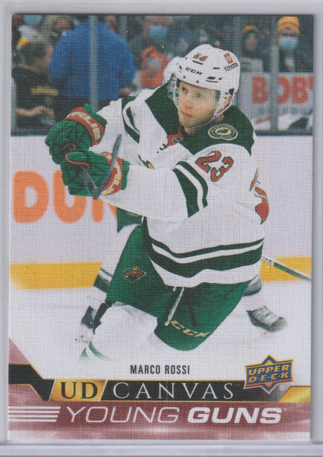22-23 MARCO ROSSI RC UPPER DECK S1 UD CANVAS YOUNG GUNS ROOKIE #C114 1:48 WILD