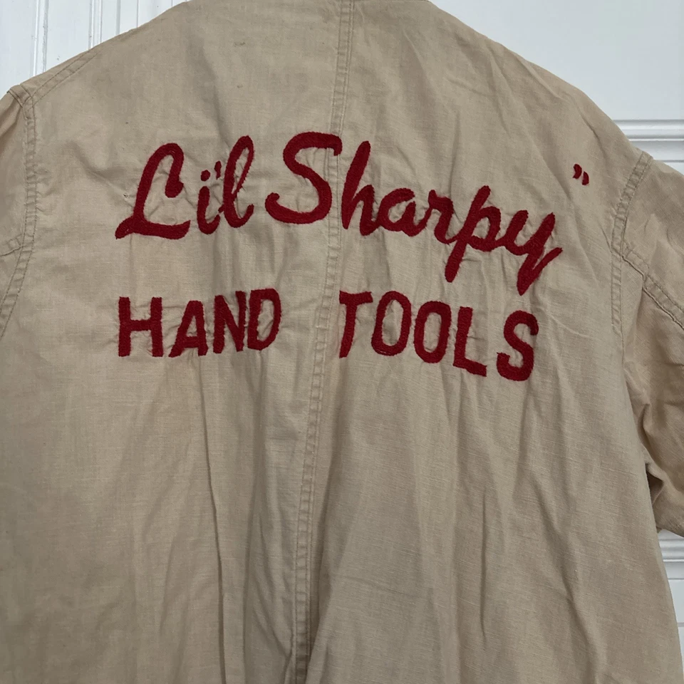 Abrigo de laboratorio de maquinista de los años 50 (uniformes de sello de moda) talla 44 Foto 2 de 4