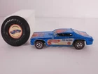 Vintage 1969 Hot Wheels Redline Tom McEwen Mongoose 2 Funny Car Blue, w/Button