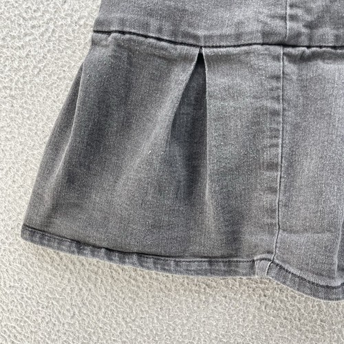 Epic Threads Pleated Skirt Girls 7 Grey Denim Zip Up Back Uniform School Basic - Picture 4 of 15