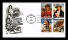 US COVER LEGENDS OF THE WEST FIRST DAY ISSUE SETENANT ARTCRAFT