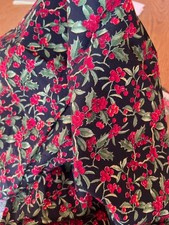 Fabric Traditions New Christmas Holly/Berries on Cotton by the yard.