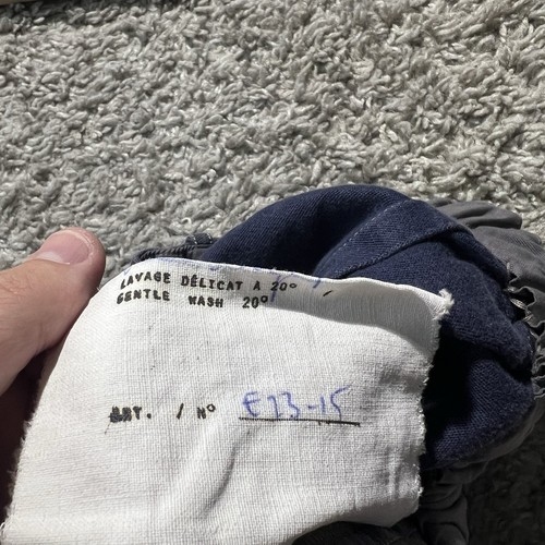 Pantalones de Trabajo True Vintage Hechos en Francia Algodón Azul Marino Oscuro Sueltos - Imagen 11 de 11