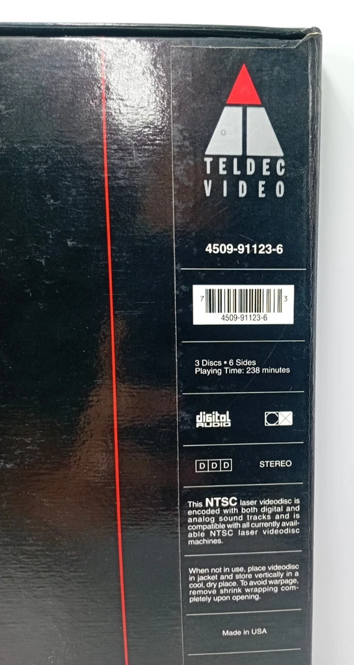 Wagner – Die Walküre Laser Disc Box Set (3 LD) Barenboim Bayreuth Teldec - Image 4 of 4