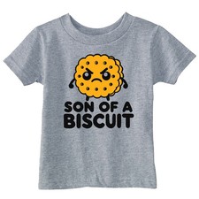 Toddler Funny T Shirts Son Of A Biscuit Sarcastic Graphic Novelty Tee For Young
