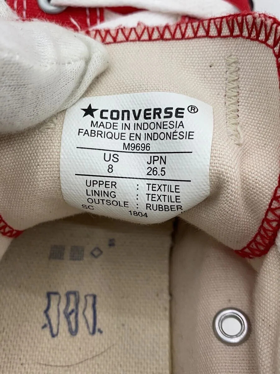 Converse Low-Cut Sneakers/26.5Cm/Red/Canvas/M9696 BAT29 thumbnail 5