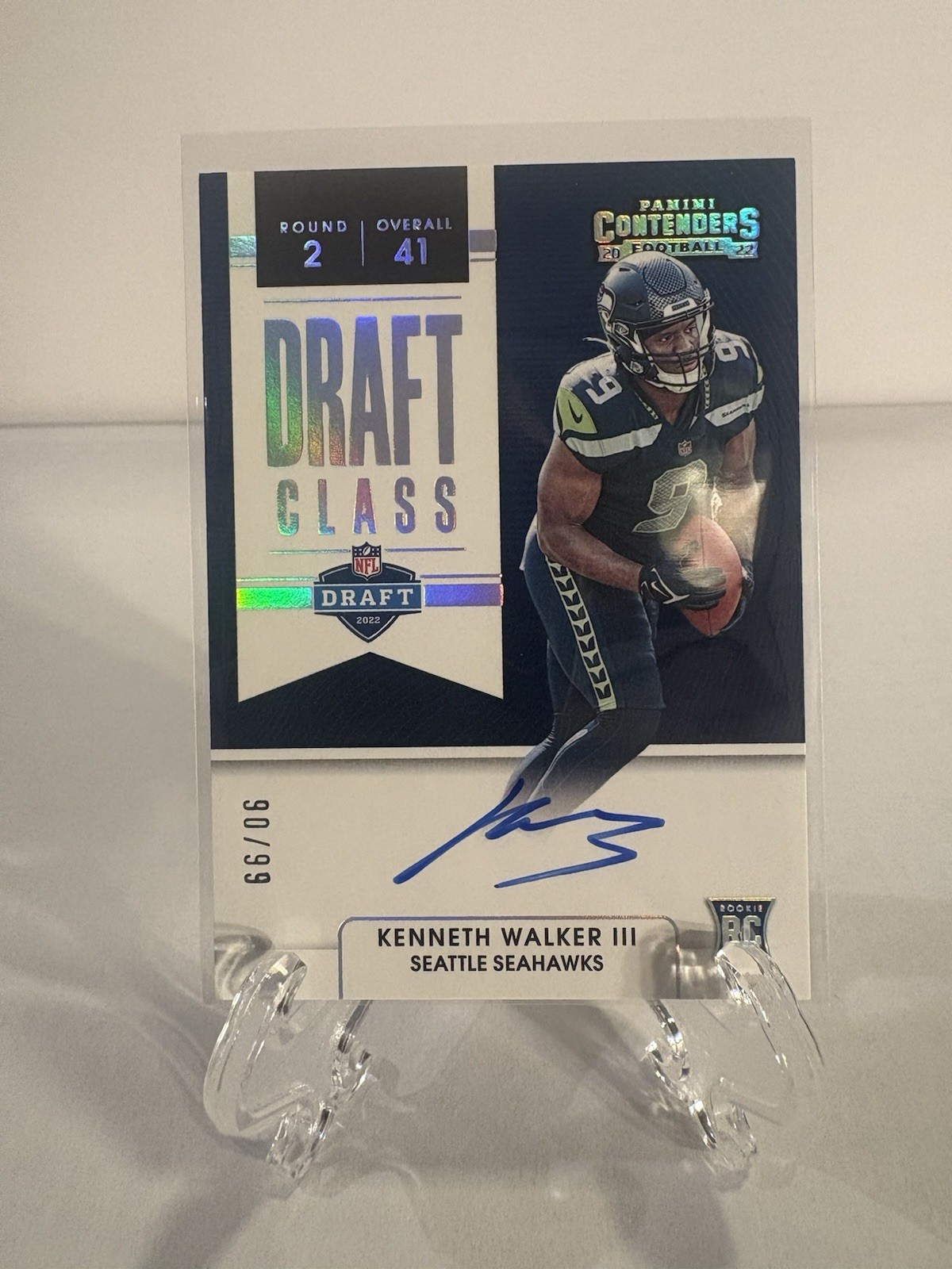 2022 Contenders - Draft Class Autographs Kenneth Walker III #DCA-KWA /99 (Z)