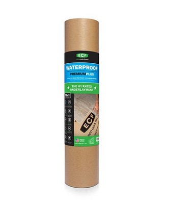 Eco Cork Foam Flooring Underlayment 75 SQ Ft Waterproof & Antimicrobial 3  X 25 