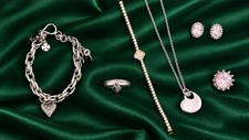Silver And Gold Tone Mix Joblot Jewellry Heart Ring & Bracelet High Quality UK