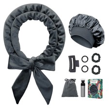 No Heat Overnight Hair Curlers Headband, 70" Soft Ribbon Curl Wrap for Long Hair
