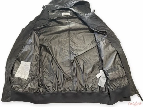 Stone Island Naslan Light Watro Hooded Jacket Black Large 761540632 $1040 image 3