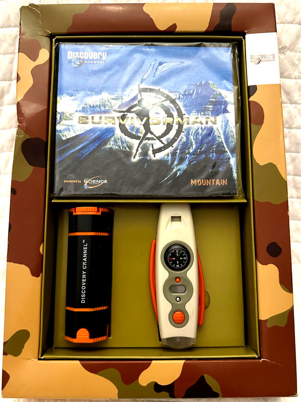 Discovery Channel Survivorman Mountain Survival Kit DVD*Monocular*Survival Tool