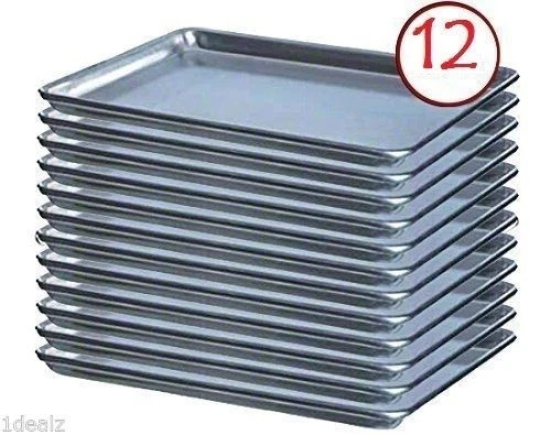 Choice Half Size 19 Gauge 13" x 18" Aluminum Sheet Pan 12pack 407BUNHALF
Opens in a new window or ta