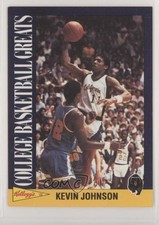 1991-92 Kellogg's College Basketball Greats Kevin Johnson #5 09o4