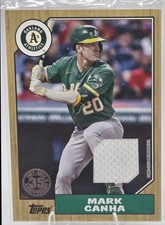 2022 Topps Mark Canha #87R-MCA 1987 Baseball 35th Anniversary Relics Black /199