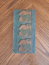 Vintage Triple Strawberry Fruit Leaves Letterpress Printing Block (L2)