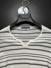 John Varvatos Collection Luxury Mens Sweater - 100% Linen - Vintage