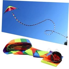 Rainbow Kite Tube Tail Outdoor Windsock with Connector, 65-Feet Kite Tail