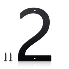 3" 4" 5" 6" 8" 10" House Numbers for Outside, Metal Letters 4 Inch, Black 2