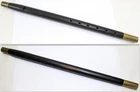 Antique c.1860s Civil War Era Rosewood Fife ~ Brass Ends ~ Military Band ~ 15"