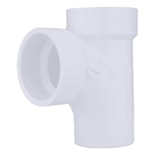 Manufacturer Varies PVC Sanitary Street Tee, Hub x Hub x Spigot, 1-1/2 in Pipe
