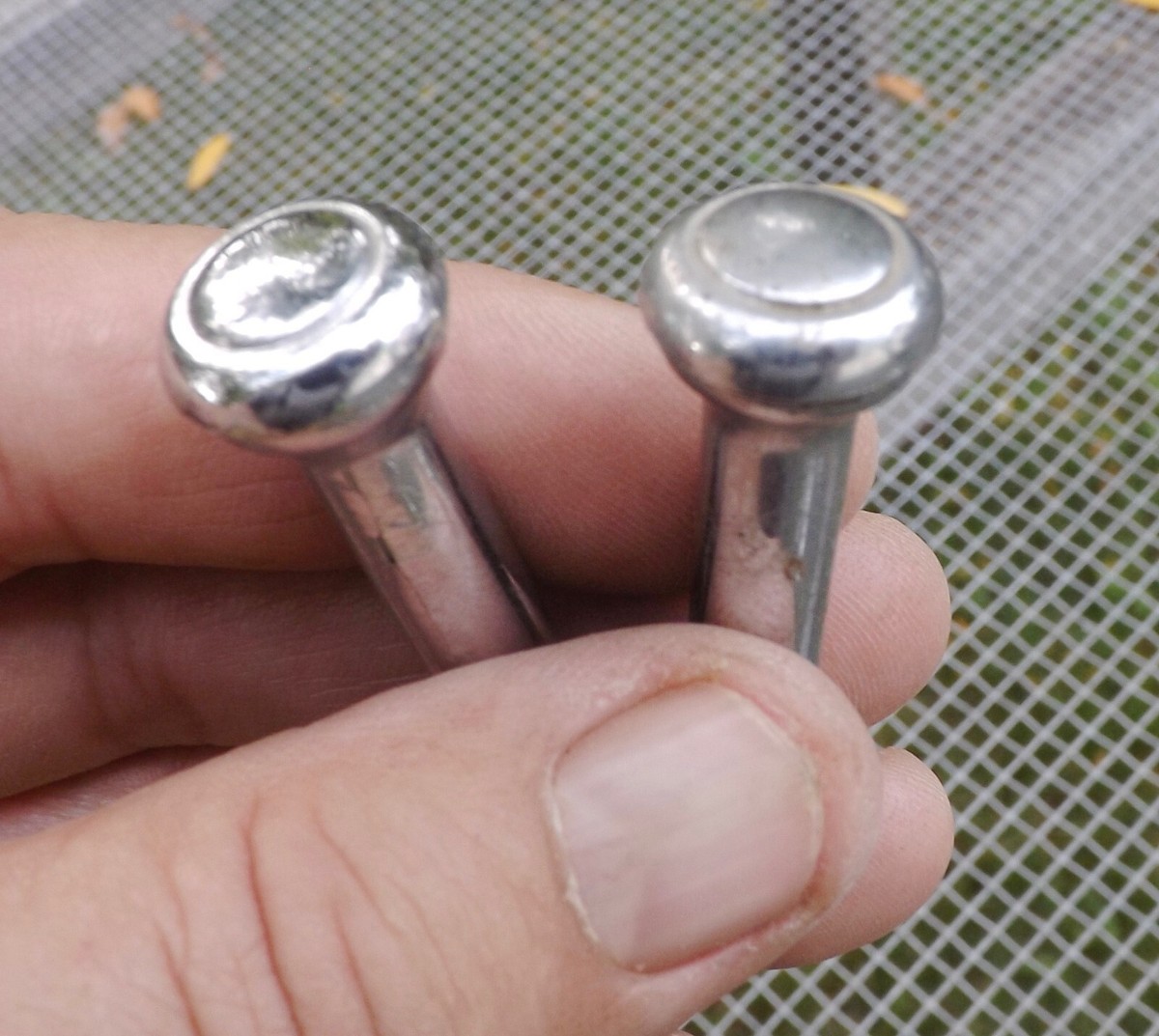 Purchase 1968 69 70 71 72 73 MUSTANG CHROME DOOR LOCK KNOB PAIR In Harrisburg, Pennsylvania, US