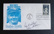 Ewell Blackwell & Ray Washburn signed 1983 First Day Cover