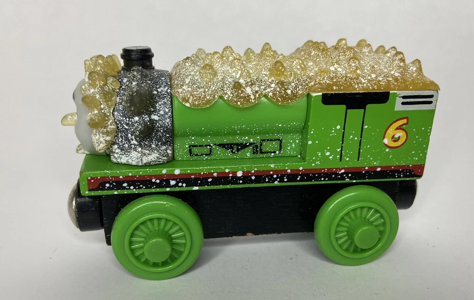 ПОКРЫТЫЙ СНЕГОМ И ЛЬДОМ ПЕРСИ Томас Поезд Деревянная Железная дорога Джек Фрост Перси - Изображение 3 из 4