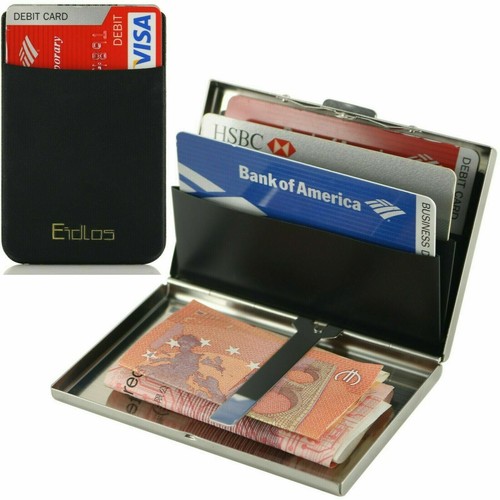 Porta Carte di Credito Schermato SLim ® Portafoglio Uomo Rfid Portatessere  Anticlonazione Donna Portacarte Uomo (Con Zip, Carbon Nero)