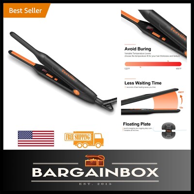 Travel-Friendly Straightening Iron with Velvet Pouch - Dual Voltage design