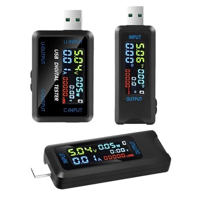 USB TypC Spannungs- und Strommesswerkzeug Multiparameter Kapazitätstester