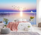 3D Sunset Bird Cloud 116 Animal Wall Stickers