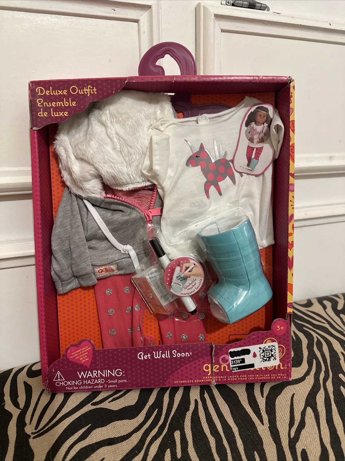 Our Generation Get Well Soon Deluxe Unicorn Outfit Clothing 
