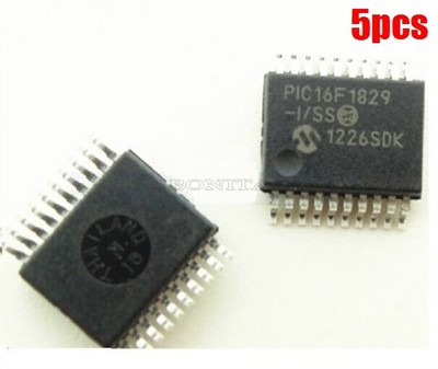 5Pcs Microcontroller PIC16F1829-I/SS 1.8V-5.5V 32M 8K Flash 1K Ram Risc Ic Ne nw
