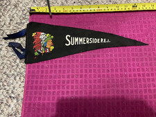 Canada SUMMERSIDE PRINCE EDWARD ISLAND PENNANT - NATIVE CHIEF Indian HEADRESS