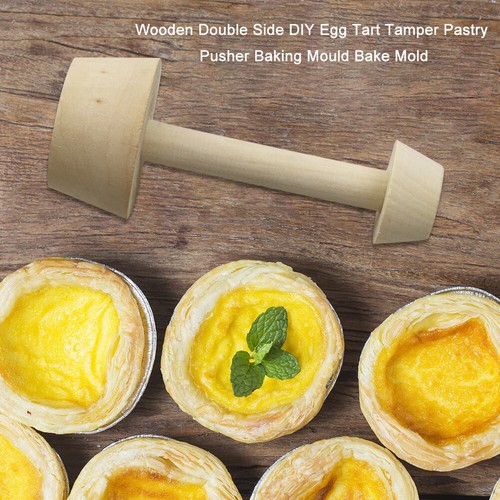 Double-Sided Wooden Egg Tart Mold & Pastry Pusher - Kitchen Baking Tool - View #6